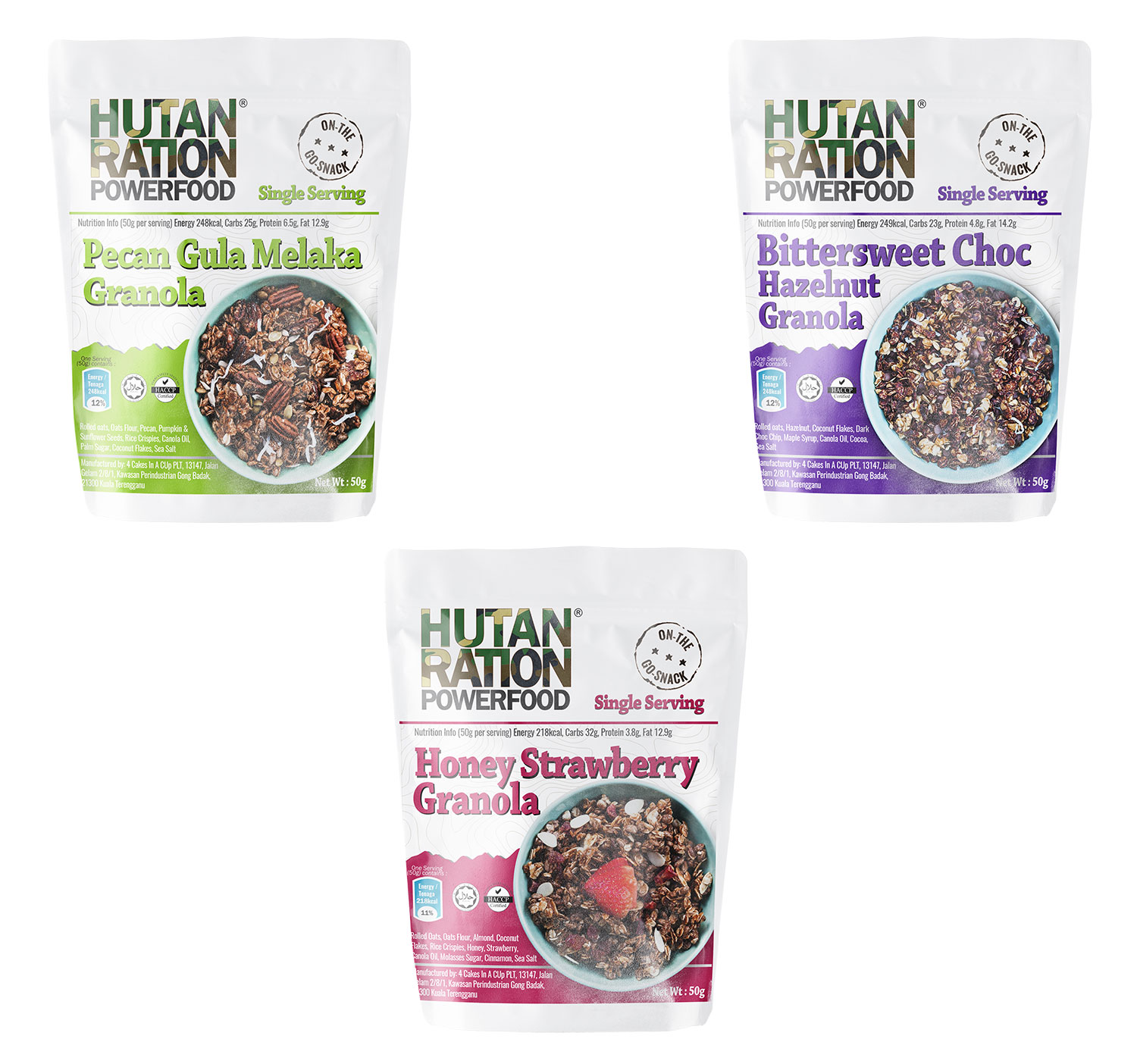 Granola Singles (5packs x 50g)